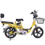 18寸一体轮350W无刷无齿轮电机锂电池外卖自行车
