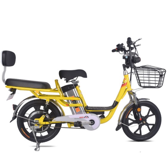 18 inch integrated wheel 350W brushless gearless motor lithium battery takeaway bike