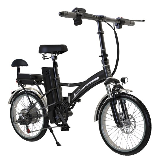 20 inch lithium battery spoke wheel folding electric bike can be put into the trunk of the trolley 350W motor