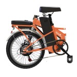 20寸锂电池辐条轮折叠电动自行车可放入小车后备箱350W电机