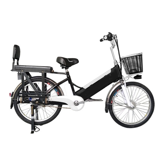 22 inch large shelf spoke wheel 350W brushless with gear motor lithium battery electric bike